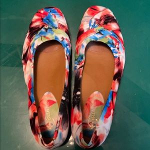 Earthies Vanya fabric multi color flats